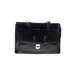 Jack Georges Leather Shoulder Bag: Black Print Bags