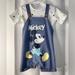 Disney Matching Sets | Disney Baby Mickey Mouse 24m Short Sleeve Tee & Shortalls Set | Color: Blue/White | Size: 24mb