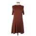 American Eagle Outfitters Casual Dress - Midi: Brown Dresses - Women's Size Medium