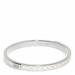 Coach Jewelry | *Nwt* Coach Thin Signature Bangle | Color: Silver/White | Size: 2 1/2” Diameter