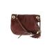 Vince Camuto Leather Crossbody Bag: Pebbled Brown Solid Bags