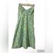 Lilly Pulitzer Dresses | Lilly Pulitzer Salamander Print Sundress Women 6 Green Back Neck Tie Side Zipper | Color: Blue/Green | Size: 6