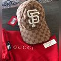 Gucci Accessories | Gucci X Sf Baseball Hat Mlb | Color: Brown | Size: Os