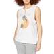 Hurley Womens W Sunset Biker Tank T-Shirt, White, XS