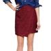 Madewell Skirts | Madewell Women's Asymmetrical Maroon Red Wine Lace Mini Business Casual Skirt 8 | Color: Purple | Size: 8