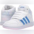 Adidas Shoes | Adidas Unisex-Child Hoops Mid 2.0 Basketball Shoe 6c | Color: Pink/White | Size: 6bb