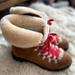 J. Crew Shoes | J. Crew Nubuck & Shearling Hiking Boots | Color: Red/Tan | Size: 8