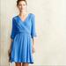 Anthropologie Dresses | Maeve Lene Crossover Crepe Dress | Color: Blue | Size: Xs