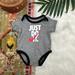 Nike One Pieces | Nike Gray Just Do It Short Sleeve One Piece Bodysuit Onesie Baby Boys 3m | Color: Gray | Size: 3mb