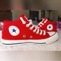 Converse Shoes | Converse Mid-Top Sneakers Sz 5 Women's / Sz 3.5 Kids | Color: Red | Size: 3.5bb