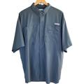 Columbia Shirts | Columbia Size Xl Mens Tamiami Pfg Omni Shade Fishing Shirt Teal Short Sleeves | Color: Green | Size: Xl