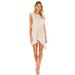 Free People Dresses | Free People Between The Lines Dress In Brown Tan Stripe Small Linen Blend | Color: Cream/Tan | Size: S
