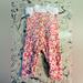 Jessica Simpson Matching Sets | Jessica Simpson Pink Floral Ribbed Overalls With Matching Onesie | Color: Pink/White | Size: 3-6mb