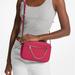 Michael Kors Bags | Michael Kors Jet Set Large Saffiano Leather Crossbody Bag Electric Pink Nwt | Color: Gold/Pink | Size: Large