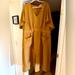 Madewell Dresses | Madewell Linen Blend Midi Dress Dolman Sleeve Goldenrod Flowy Lightweight Sz 24 | Color: Gold/Yellow | Size: 24w