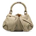 Gucci Bags | Gucci Bamboo Indy Leather Satchel | Color: White | Size: Os