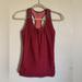 Athleta Tops | Athleta Red Pink Racerback Bra Top Athletic Wear Sleeveless Top Women’s Size Xs | Color: Pink/Red | Size: Xs