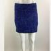 J. Crew Skirts | J Crew Sz 2 Tweed Mini Pencil Skirt Blue Acrylic Wool Business Casual Style | Color: Blue | Size: 2