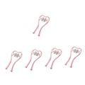 MAGICLULU 5pcs Manual Neck Clamp Manual Massagers Massaging Device Hand Held Massager Hand Massager Cervical Massagers Neck Vertebra Clip Massager Roller Massage Tools Handheld Abs Masg Pink