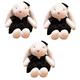 UPKOCH 3pcs Little White Rabbit Doll Plush Animal Toy Toys for Hugging Plush Animals Kids Girl Toys Big Stuffed Animals Girls Dolls Doll Child Bunny Plush Dolls Pp Cotton