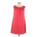 Trina Trina Turk Casual Dress - Mini Tie Neck Sleeveless: Red Solid Dresses - New - Women's Size 12