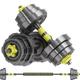 Dumbells Adjustable-Dumbbells-Set,80lbs Free Weights Set With Connector,Fitness Exercises For Home Gym Suitable Men/Women,Yellow Dumbell Set (Color : C, Size : 10kg)