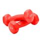 Dumbbel Glossy Plastic Dipped Dumbbells For Men And Women Fitness Training Equipment Home Arm Lifting Arm Strength Barbell (Color : Red, Size : 9kg)