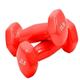 Dumbbel Glossy Plastic Dipped Dumbbells For Men And Women Fitness Training Equipment Home Arm Lifting Arm Strength Barbell (Color : Red, Size : 9kg)