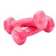 Dumbells Glossy Plastic Dipped Dumbbells For Men And Women Fitness Training Equipment Home Arm Lifting Arm Strength Dumbell Set (Color : Pink, Size : 8kg)