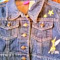 Disney Jackets & Coats | Disney Tinkerbell Blue Jean Jacket | Color: Blue/Yellow | Size: 10g