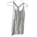 Lululemon Athletica Tops | Lululemon Athletica White Ribbed Racer Back Workout Athletic Tank Top | Color: White | Size: 6