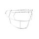 Schutt F7 EGOP III-NB-VC Facemask for Schutt F7 Football Helmets