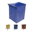 Replacement Oxford Cloth Bag for Laundry Cart, Removable Waterproof Liner Bag, Commercial Laundry Cart Storage Bag for Foldable Commercial Basket Trolley (Color : Blue)