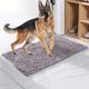 Sohodoo Ultra-Absorbent Dog Mat Dog Door Mat For Muddy Paws Dog Rug Washable Entrance Rug Wet Paws And Shoes Entryway Inside Mat For Front Door Dog Doormat (Color : Gray, Size : 50x80cm)