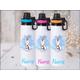 Elsa Anna Olaf Personalised water bottle blue pink or orange