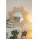 Star Raffia Wall Mirror - Natural Large Raffia Mirror - Raffia Shell Mirror - Handmade Raffia Moroccan Wall Mirrors