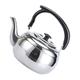 Stainless Steel Teapot Camping Kettle Camping Tea Kettle Kettle for Induction Cooktop Water Boiler Kettle Loose Leaf Teapot Hot Water Kettle Convenient Tea Kettle Home Supply Metal (Color : Black, S