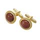 French Shirt Natural Green Chalcedony Cufflinks Red Sand Moire Stone Cuff Sleeve Nail Dress Buckle