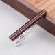 Tie Clips for Men Solid Wood Tie Clip Men's Business Suit Collar Clip Men's Suit Clip Shirt Tie Clip ，Gift Ideas for Your Father, Husband, Boyfriend o (Color : A)