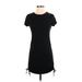 Wild Fable Casual Dress - Shift: Black Solid Dresses - Women's Size Small