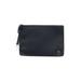 Tory Burch Leather Clutch: Black Solid Bags
