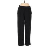 Ann Taylor LOFT Casual Pants - Mid/Reg Rise Straight Leg Trouser: Black Bottoms - Women's Size Small