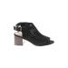 Ann Taylor LOFT Outlet Heels: Black Print Shoes - Women's Size 6 - Peep Toe
