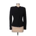 Giorgio Armani Silk Blazer Jacket: Short Black Solid Jackets & Outerwear - Women's Size 44