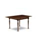 East West Furniture Dining Table Set Includes a Rectangle Kitchen Table and Padded Chairs, Mahogany (Pieces Options)