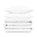 Purity Home Percale 3 Piece Duvet Cover Set