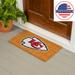 Coir Door Mat, 16"x 28", Kansas City Chiefs - 28" x 16"