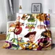 Cartoon Disney Toy Story Soft Plush Blanket Flannel Blanket Throw Blanket For Living Room Bedroom