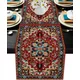 Retro Persian Style Linen Table Runners Holiday Party Decorations Washable Dining Table Runners