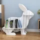 Bibliothèque créative en forme d'animal lapin pour enfants meubles de jardin d'enfants étagère